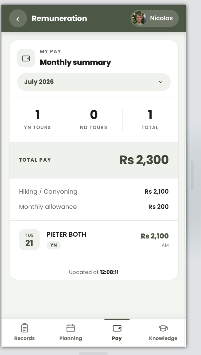 Guide App — Remuneration
